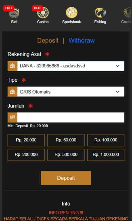cara deposit Dodo555 Slot Gen Plus